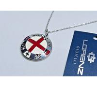COLLANA UOMO LORENZ GIOIELLI,PENDENTE CROCE SAN GIORGIO, PUNTI CARDINALI, 50 Cm