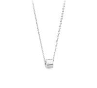 Collana Uomo S Agapò Anubi Ciondolo Acciaio Lucido Logato Chiusura Moschettone