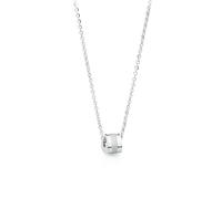 Collana Uomo S Agapò Anubi Ciondolo Acciaio Lucido Logato Chiusura Moschettone