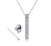 Collana Urna in Acciaio per Cenere per Uomo Donna Urna Collana per Ceneri Memorial Ciondolo Urna Collana Urna Ciondoli per Ceneri Urne Memorial Cremazione Urna Medaglione Ricordo Urna Gioielli