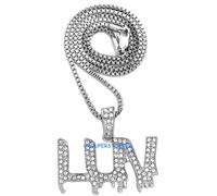 Collana Uzi LUV Nuovo Ciondolo Con Catena Da 24 O 30 Pollici Vert LIL