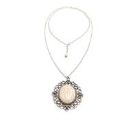 COLLANA VESTOPAZZO PENDENTE CAMEO SILVER PLATED LO53036