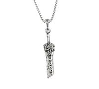 Collana vintage con ciondolo a forma di spada spezzata, stile gotico