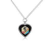 Collana vintage con urna da sci e sci per ceneri di animali domestici carino ciondolo commemorativo gioielli regali per cane gatto
