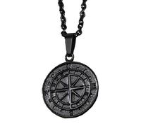 Collana Vintage In Acciaio Inossidabile Con Bussola Da Navigatore, Ciondolo A Forma Di Stella Polare, Regalo Per Fidanzato E Fidanzata