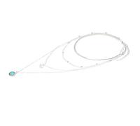 Collana Vintage in Pietra Verde Elefante per Collana Girocollo con Catena a Perline Multistrato da Donna Practical And Professional