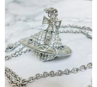 Collana Vivienne Westwood Mayfair Orb argento C:80 cm P:4,2 cm con custodia N...