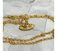 Collana Vivienne Westwood Petite Orb oro trasparente multi 1,5 x 1,6 cm con c...