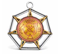 Collana Zamael Angelo di Marte Talismano Ciondolo Forza Occulta Coraggio e...