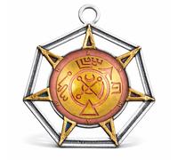 Collana Zamael Angelo di Marte Talismano Ciondolo Forza Occulta Coraggio e Sc...