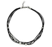 Collana Zeeme Stainless Steel 42+3 cm da donna in pelle NUOVA