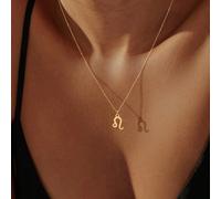 Collana zodiacale di moda, collana classica da donna Ariete,Toro,Gemelli,Cancro,Leone,Vergine,Bilancia,Scorpione,Sagittario,Capricorno,Acquario,PesciAcciaio inossidabile
