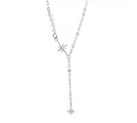 Collane a Otto Punti per Le Donne Clavicle Chain Acqua d'Acqua Dolce Collana Estate