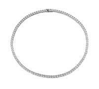 Collane. Collana da uomo in Moissanite da 5 mm Catena D Colore VVS1 Chiarezza Collana con diamanti Collana in argento sterling 925 con diamanti Collana da tennis for uomo Donna con certificato 15-24 p