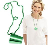 Collane con bicchierini - Forniture per feste di matrimonio | Cordino con perline per le vacanze alla | Gioielli fatti a mano per decorazioni di carnevale, sfilate di festival e addii al nubilato