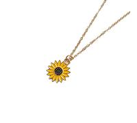 Collane con Ciondolo Girasole Creativo Collane con Margherite più Dolci e Carine Orecchini ad Anello Moda Vintage Gioielli quotidiani Regali per Le Donne Clever Design