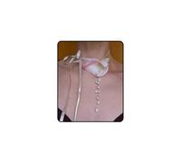 Collane con fiori da donna, collana girocollo con fiori di giglio di calla, nastro regolabile con perle e nappe, gioielli da regalo, Large, Plastica, Nessuna pietra preziosa