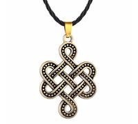 Collane da donna alla moda, collana con ciondolo cinese antico con nodo infinito, gioielli punk