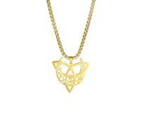 Collane da donna, collana con ciondolo a forma di luna con nodo celtico Trinity, collana a catena per uomo e amuleto