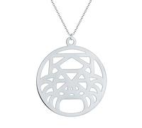 collane da donna, collana di origami di granchio, ciondolo geometrico di granchio gioielli da mare per lei