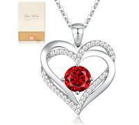 Collane da donna con ciondolo a forma di cuore, in argento Sterling, con ciondolo a forma di cuore, regalo per mamma, moglie, fidanzata, anniversario, compleanno, festa della mamma