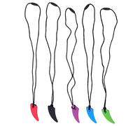 Collane da Masticare Per Bambini Sensoriali, 5 Pezzi in Silicone Per Aiuti Motori Orali Collana da Masticare Sensoriale Per Autismo, ADHD, Ansia O Bisogni Speciali Riduce L'agitazione da Masticare Per