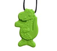 Collane Da Masticare Per Bambini Sensoriali - Giocattolo Da Masticare Sensoriale Con Dinosauro In Silicone, Collana Per Massaggiagengive Che Morde Il Motore Orale | Ciondolo Gommoso Lenitivo Portatile