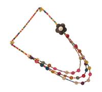 Collane della Boemia con perline intrecciate vintage 2 pezzi con guscio di