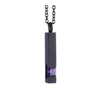 Collane Donna Collier Design créatif bouteille collier personnalité féminine amour bouteille de vin rouge gobelet chaîne de clavicule (Purple, One Size)