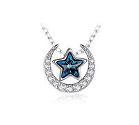 Collane e collane eleganti in argento sterling, hanno portato una confessione romantica, forma creativa, per donna Collana da donna