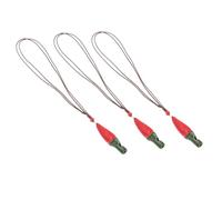 Collane Fischietto a Peperoncino Rosso in Ceramica, 3 Pezzi | Design Creativo per Educazione Musicale ed Estetica, Adatte a Ragazzo Ragazza e Studenti, Accessori Decorativi Giocosi