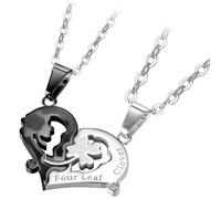 Collane Four Leaf Clover - Nero / Argento