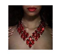 Collane girocollo con strass alla moda per donne, bijoux, collane a catena colorate e lucide, gioielli