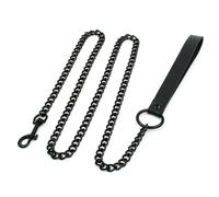 Collane girocollo punk gotiche da donna in pelle nera con rivetti in pelle PU gotica sexy ragazza collana chocker catene gioielli - nero