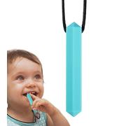 Collane Gommose - Collana Gommosa In Silicone, Fibbia Staccabile Con Gemme | Ciondolo Da Masticare Sensoriale Calmante Strumento Lenitivo ADHD, Gioielli Per La Dentizione Per Bambini, Capelli, Vestiti