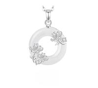 Collane In Argento per Donna, Collana In Argento Sterling S925 con Dodici Divinità Floreali, Ciondolo A Forma Di Catena, Gioielli Da Guardiano, Regali Di Compleanno per Fidanzata, Mamma, Moglie, Cr