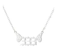 Collane in oro per le donne gioielli in acciaio inossidabile donna luce angelo numero collana ciondolo 000 999 collana oro, Misura unica, Acciaio inossidabile