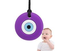 Collane Mastica Per Bambini Sensoriali, Giocattoli Sensoriali, Simpatici Denti Da Bambino In Silicone A Di Occhio Blu Per Bambini 6-12 Mesi, Regalo Per I Giocattoli A Occhio Blu, squiggz autissm
