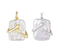 Collane Mens E Collana Perle Con Delicata Collana Pendente Collane & Pendenti Collana Di Zirconi (white, One Size)