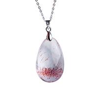 Collane Natural Lepidocrocite Quartz Crystal Water Drop Bead Super Seven Pendant AAAA Gioielleria di Moda