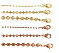 Collane palline oro giallo o rosa girocollo catenina catena collanina uomo donna