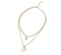 Collane Per Donna | Catenina Alla Con Ciondolo Cuore Di Perla | Collana A Catena E Gioiello - Per Ragazze Madri Figlie Amiche Girocollo Da Festa Quotidiano Ballo Matrimonio Spiaggia Compleanno