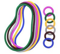 Collane sensoriali da masticare per bambini, confezione da 12, giocattoli da masticare sensoriali per masticare, braccialetto elastico a spirale per ragazzi e ragazze con autismo/ansia/SPD/ADHD