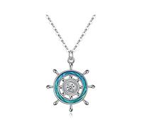 Collane Squisita collana in argento sterling, collane, implicazione Cavalca il vento e le onde verso l'altra sponda della felicità Gioielli Regalo di gioielli