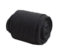 Collant a maglia con cavo termico per le donne Inverno Leggings in cotone ispessito Collant ad alta elasticità Collant multipli colori disponibili Collant termici da donna a maglia, Nero , No velvet