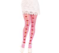 Collant a Rete Kawaii Leg Avenue Sweetheart - Fiocchi e Cuori