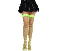 Collant a Rete Larga Leg Avenue Ida Net - Verde Neon