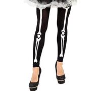 Collant calze senza piedi leggings scheletro donna