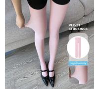 Collant/calze velate rosa e rosa chiaro da donna, leggings di moda ad alta elasticità snellenti, adatti per l'ufficio, il business e il casual, per l'autunno/inverno XS-M,L-XXLColore unicoPoliammide