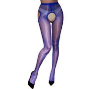 Collant Cavallo Aperto Donna Bretelle Calze per Reggicalze Sexy Collant con Bretella 0 DEN Collant trasparenti